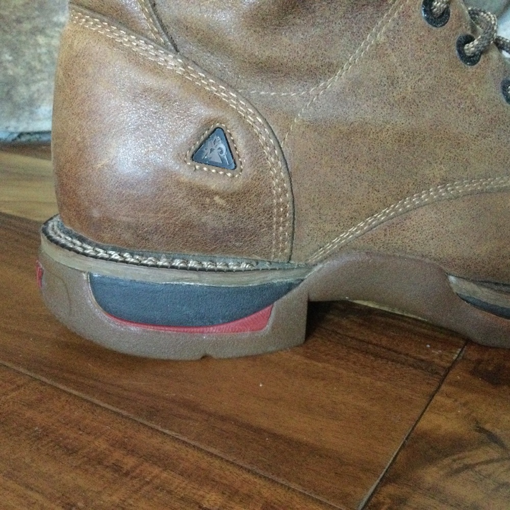 Rocky IronClad Waterproof Leather Work Boots Brown Lace-Up - Picture 4 of 9
